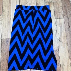 Zig zag pencil skirt